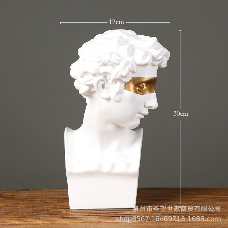 北欧人物小卫朱利亚诺·美第奇树脂雕像美术用品婚庆道具雕像摆件