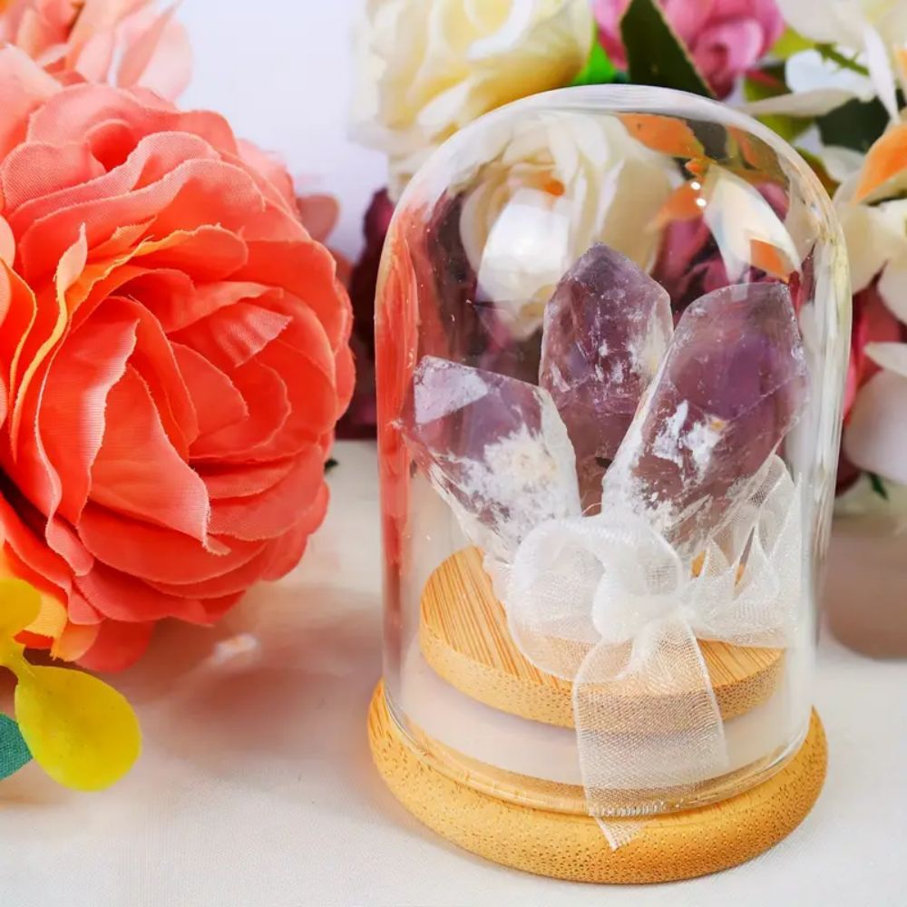 天然水晶晶簇许愿瓶创意摆件家居桌面装饰儿童水晶教学礼物批发