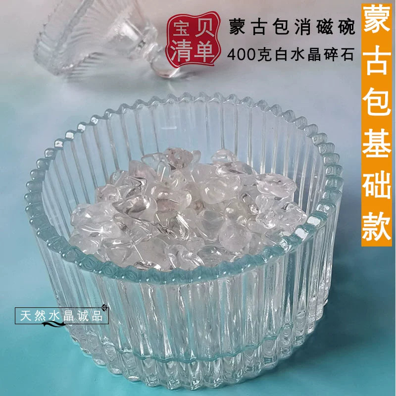 天然水晶柱白水晶碎石黄水晶紫水晶粉晶黑曜石手链收纳盒鱼缸底石
