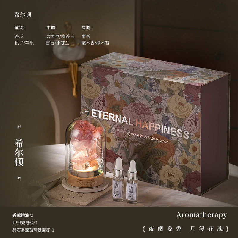 Create a Serene Oasis with HAcrystal! Natural Stone Essential Oil Diffuser for Stress Relief & Emotional Wellbeing. Perfect for Family Relaxation & Meditation.wholesale