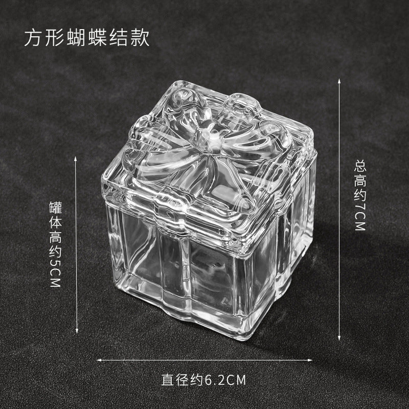 水晶消磁碗御守盐净化玻璃碗白水晶消磁碎石扩香石容器首饰收纳盒