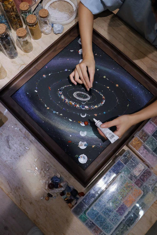 梵陶FT｜天然矿石宇宙标本装饰画｜软装挂画｜生日圣诞礼物｜DIY