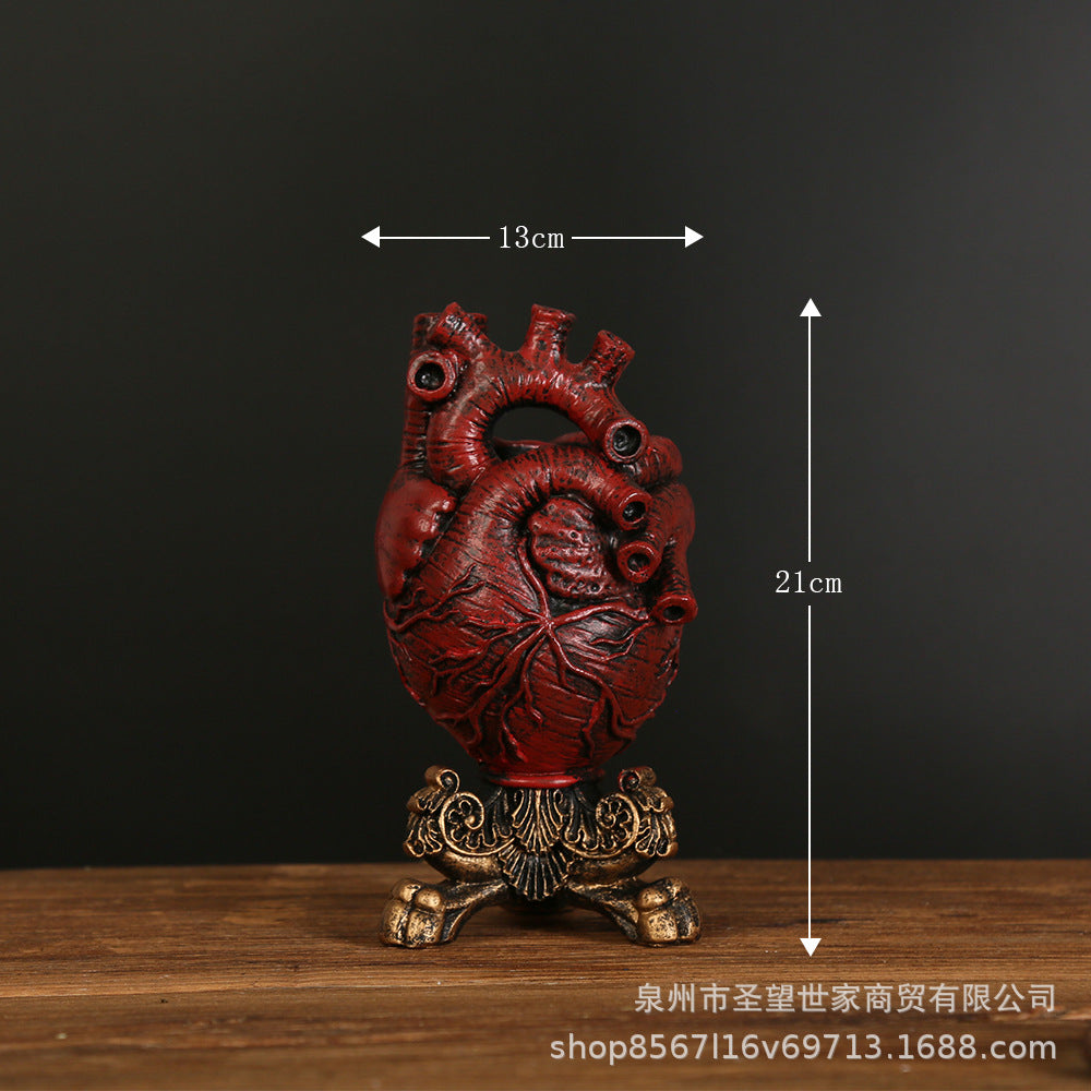 跨境美式热款心脏花瓶家居桌面装饰工艺品家庭装饰摆件章鱼