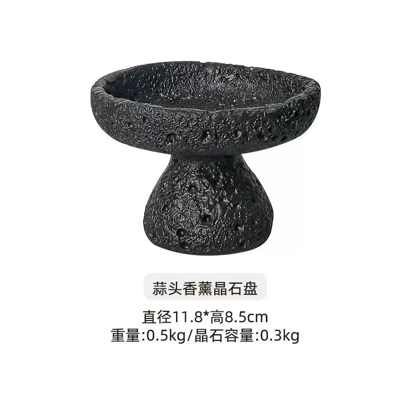 天然水晶原石造景盘微景观装饰摆件水晶球底座手链养护底盘收纳