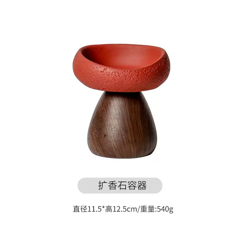 天然水晶原石造景盘微景观装饰摆件水晶球底座手链养护底盘收纳