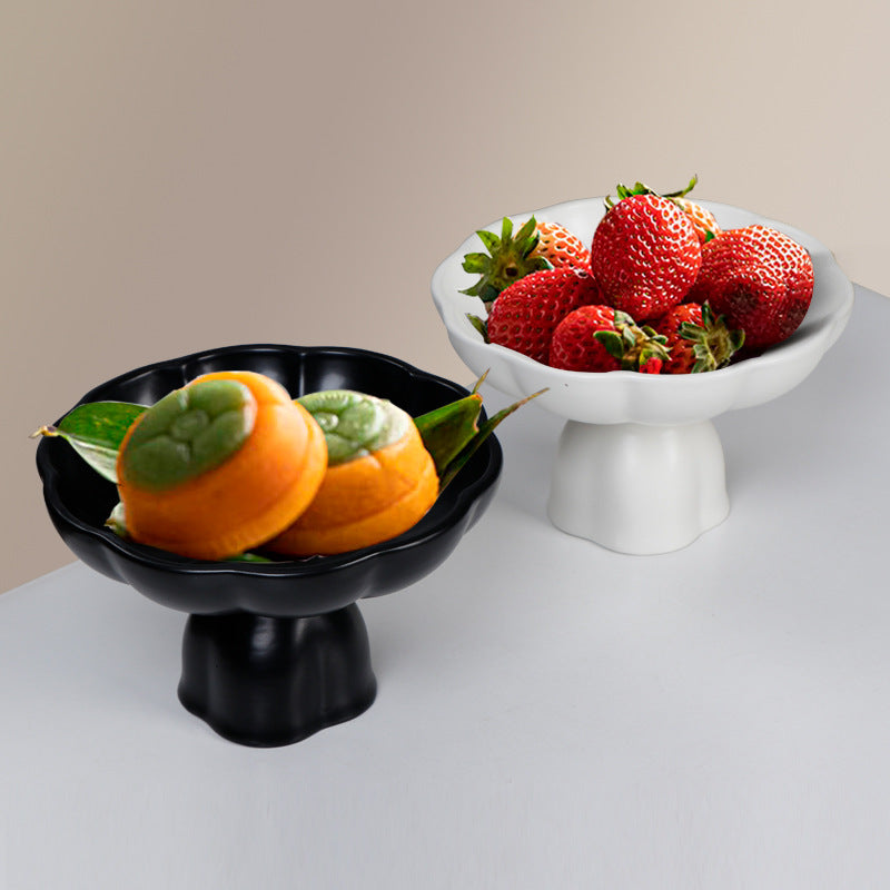 米竹水培花盆陶瓷花瓣苔藓球花盆客厅桌面绿植菖蒲摆件盆景干果盘