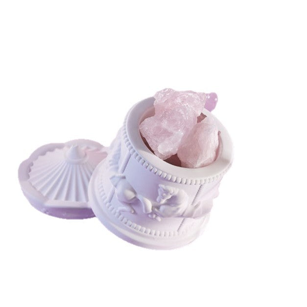 扩香石香薰晶石室内香氛晶石精油小众高级感旋转木马香薰摆件礼物