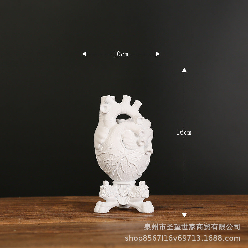 跨境美式热款心脏花瓶家居桌面装饰工艺品家庭装饰摆件章鱼