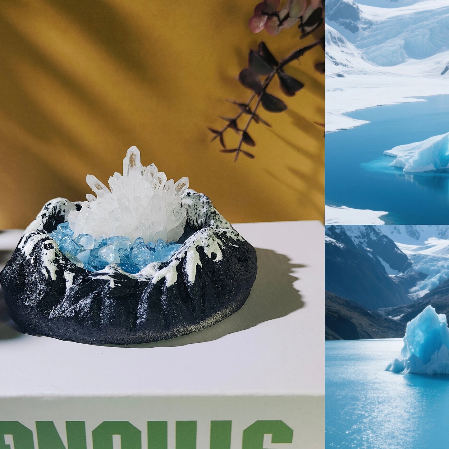 天然白水晶簇原矿消磁标本矿标净化高级造景礼品家居办公盆景摆件