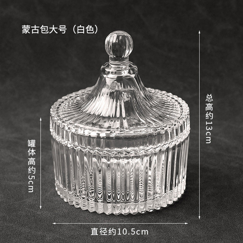 水晶消磁碗御守盐净化玻璃碗白水晶消磁碎石扩香石容器首饰收纳盒