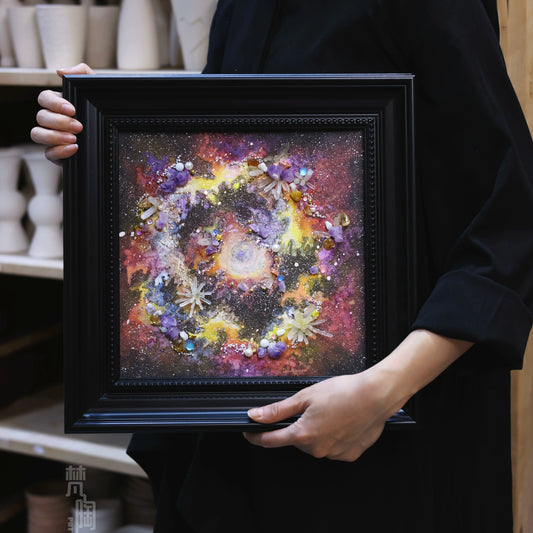 宇宙装饰画烂漫银河系星空画宇宙画原创礼物装饰画摆件男朋友礼物