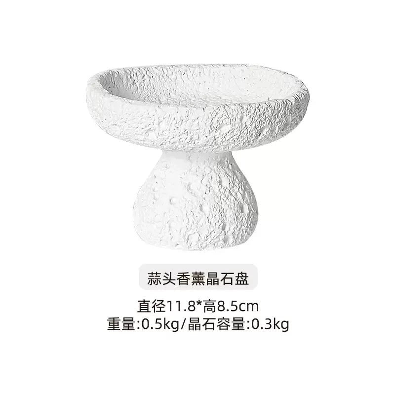 天然水晶原石造景盘微景观装饰摆件水晶球底座手链养护底盘收纳