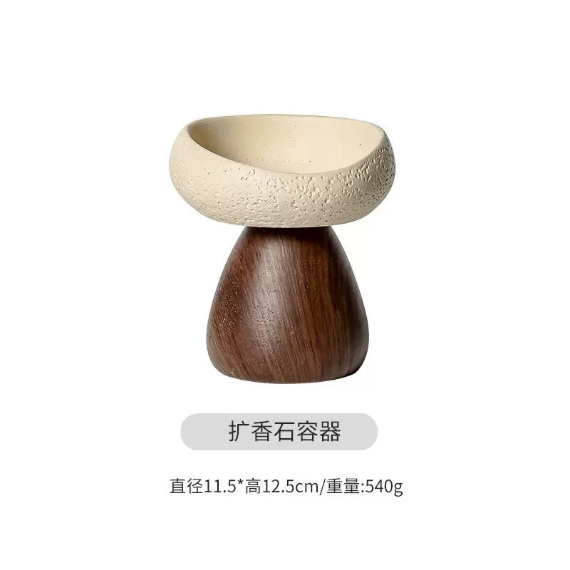 天然水晶原石造景盘微景观装饰摆件水晶球底座手链养护底盘收纳