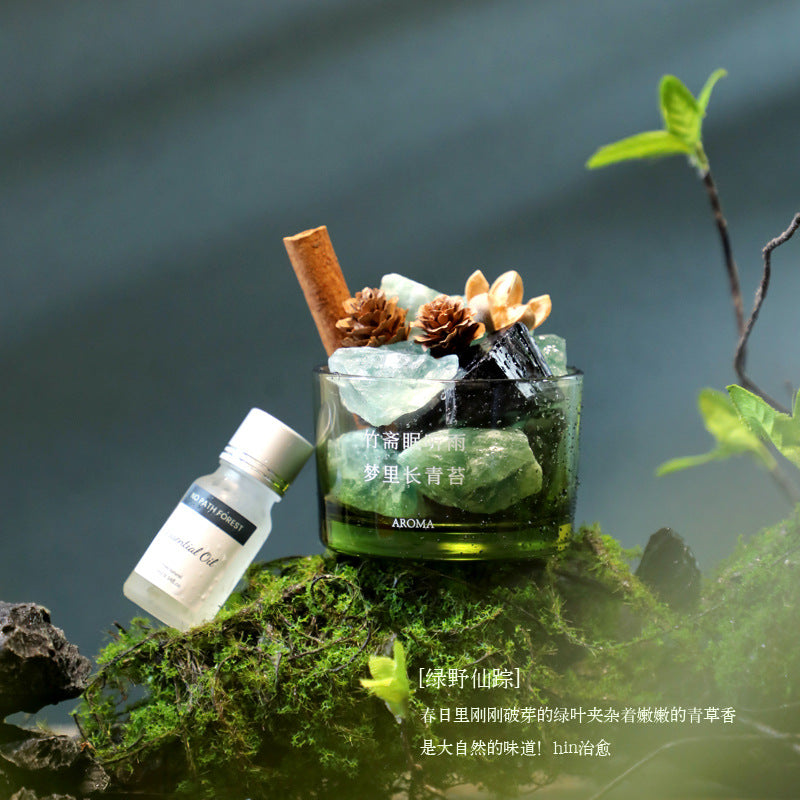 水晶扩香石无火香薰摆件家用持久精油香氛晶石香熏高级感香薰礼盒