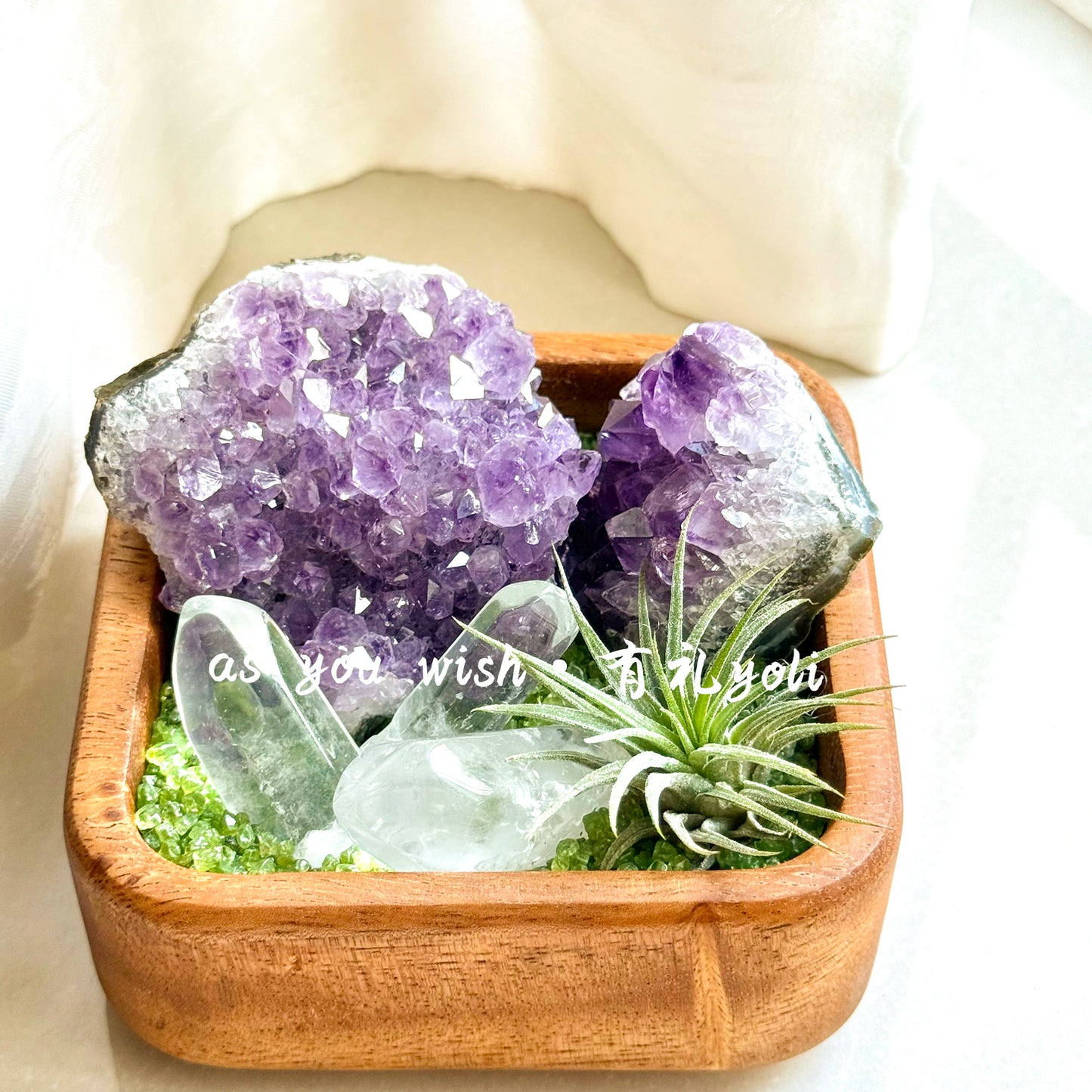 天然乌拉圭紫水晶簇摆件紫水晶能量盆景办公桌家居书房摆件礼物