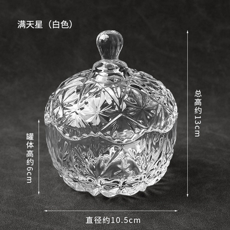 水晶消磁碗御守盐净化玻璃碗白水晶消磁碎石扩香石容器首饰收纳盒
