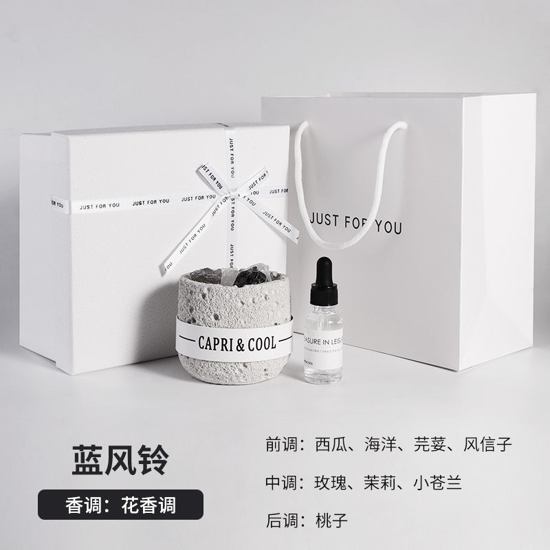 HAcrystal Essential Oil Diffuser - Your Go-To for Home Aromatherapy. Natural Stone Design for Stable Fragrance Diffusion. Relieves Stress, Perfect for Meditation.wholesale