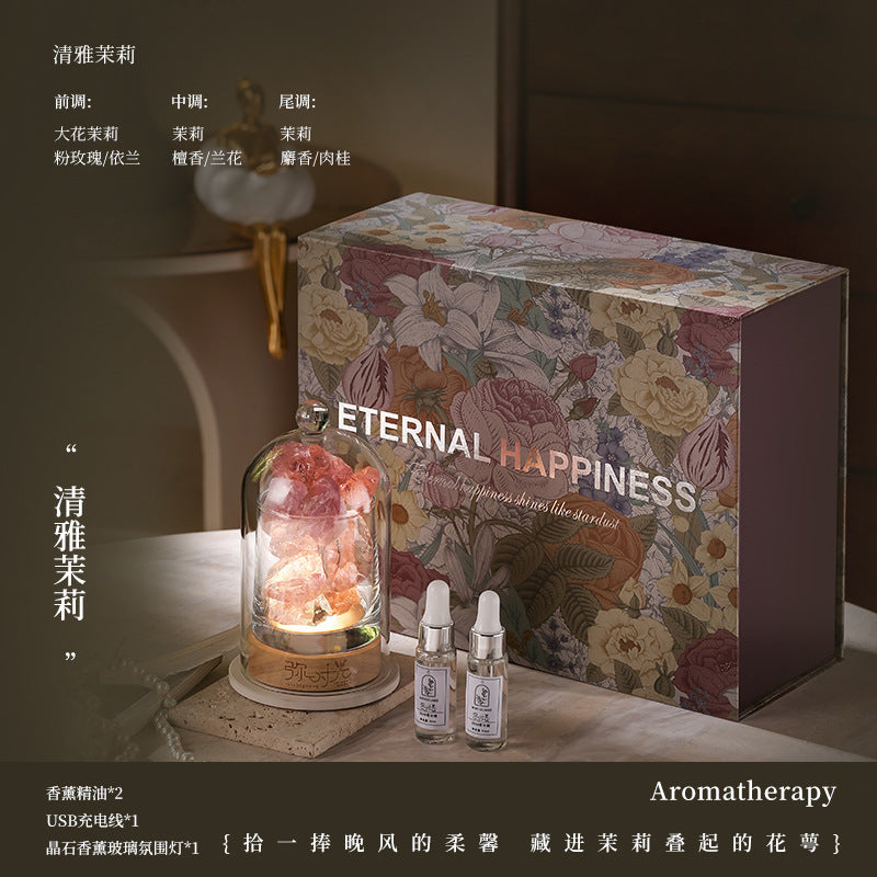 Create a Serene Oasis with HAcrystal! Natural Stone Essential Oil Diffuser for Stress Relief & Emotional Wellbeing. Perfect for Family Relaxation & Meditation.wholesale