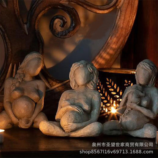 热款跨境Birthing Woman Sculpture母亲节分娩妇女雕像工艺品摆件