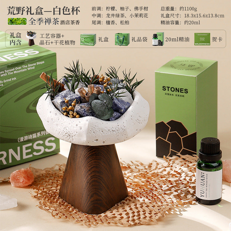 Luxury Aromatherapy at Your Fingertips! HAcrystal Natural Stone Diffuser for Home & Office. wholesaleRelieves Stress, Promotes Relaxation - The Perfect Women's Gift.