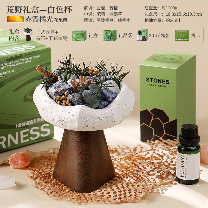 Luxury Aromatherapy at Your Fingertips! HAcrystal Natural Stone Diffuser for Home & Office. wholesaleRelieves Stress, Promotes Relaxation - The Perfect Women's Gift.