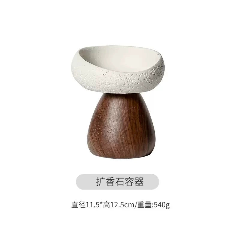 天然水晶原石造景盘微景观装饰摆件水晶球底座手链养护底盘收纳