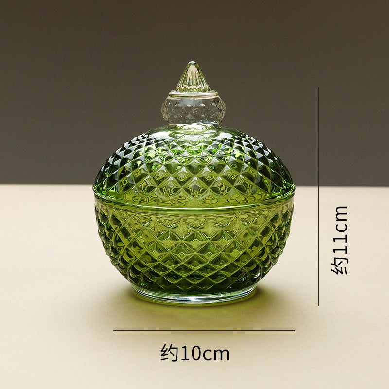 水晶消磁碗御守盐净化玻璃碗白水晶消磁碎石扩香石容器首饰收纳盒